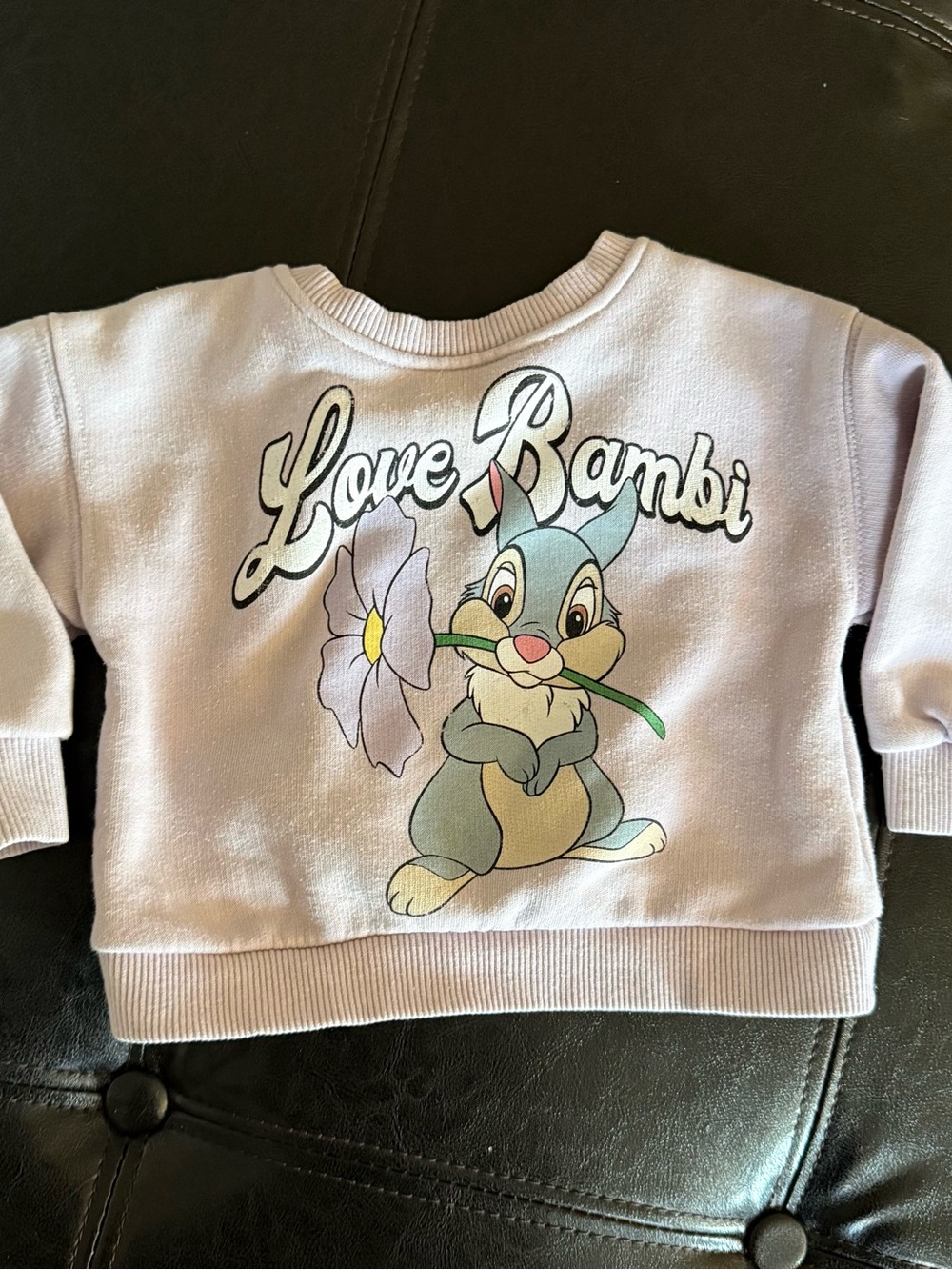 Zara Lavender 'Love Bambi' Graphic Kids Sweatshirt